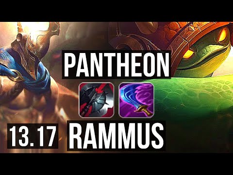 PANTHEON vs RAMMUS (TOP) | 10/2/5, 500+ games | NA Master | 13.17
