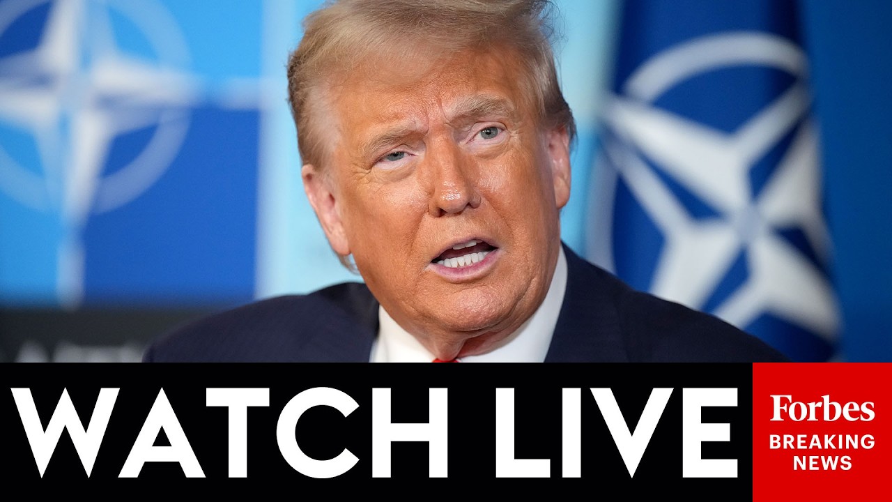 Video | LIVE: President Trump Holds Press Briefing At NATO Summit After Saying U.S.-Iran Ceasefire Is Over