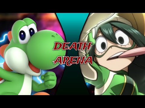 YOSHI vs TSUYU ASUI! (Super Mario vs. My Hero Academia) - DEATH ARENA S4 EP8