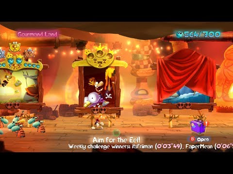 Walkthrough: Rayman Legends 100% - Aim for the Eel!