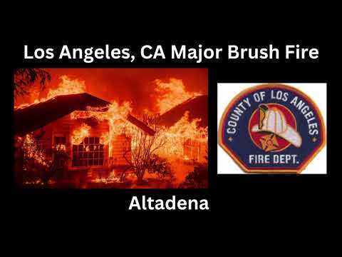 Los Angeles, CA Eaton Fire Initial Attack Command Audio 1/7/25