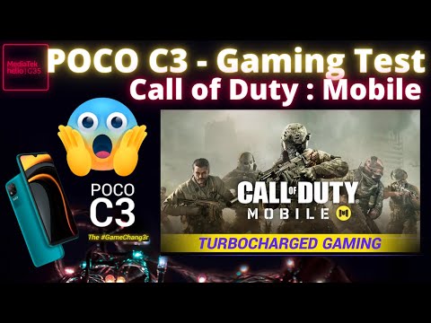🔥POCO C3 - Call of Duty Game Play with Low Graphic and Low FPS  - Gaming Test 🔥- MIUI 12