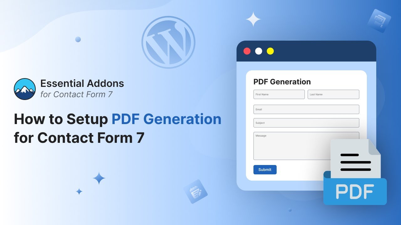 How to Setup PDF Generation for Contact Form 7