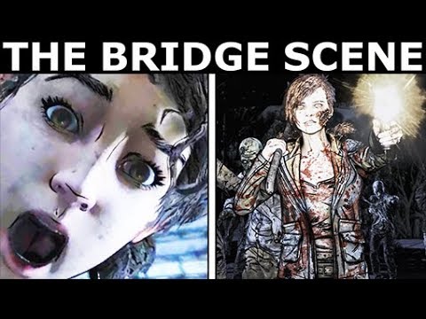 The Bridge Scene With Walker Minnie - The Walking Dead Final Season 4 Episode 4: Take Us Back