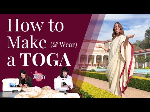 How to Make a Roman Toga (BECOMING ARTSY 308)