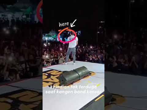 kejadian tak terduga saat kangen band konser andika kangen band #short #kangenband
