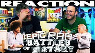Bob Ross vs Pablo Picasso Epic Rap Battles of History REACTION!!