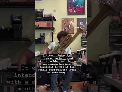 Thumbnail for Sarrusophone at Saxquest #music #rare #instrumentshop #sarrusophone #vintage #CGConn by Sarrusophone