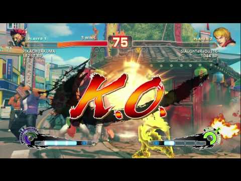 SlAuGhTeReDu316 ( KEN ) VS JR RODRIGUEZ ( AKUMA ) SSFIV ENDLESS BATTLE MATCH ON XBOX 360 GAMES 1-6