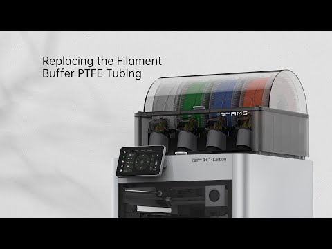 PTFE трубки Bambu Lab P1S & X1 (комплект FAT001) для буфера филамента и печатающей головы 370mm*1 + 550mm*2 - фото 1 - id-p2250614283