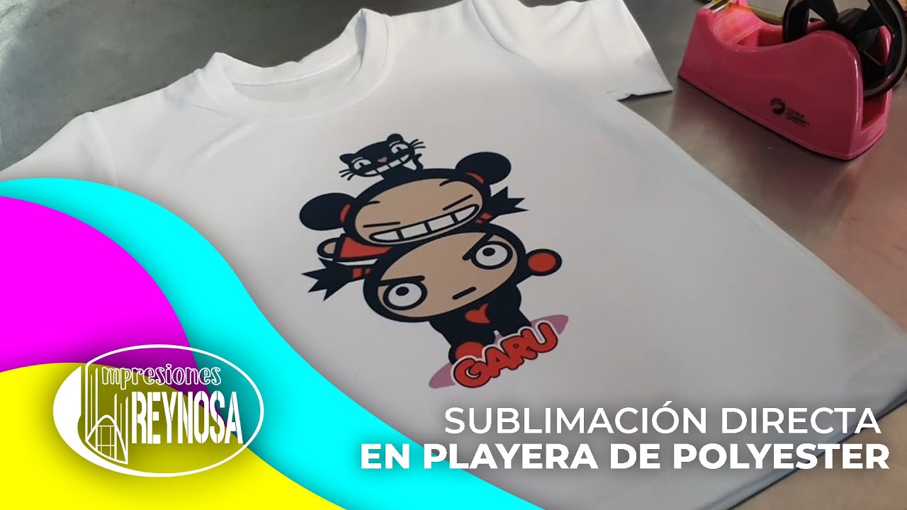Sublimación en playera de poliéster tipo dryfit