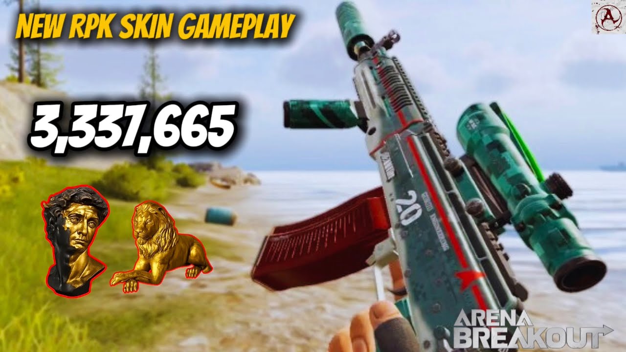 Playing with new RPK SKIN in Farm120k, Valley & Armory | Arena Breakout Global