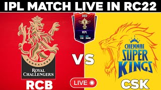 Real Cricket 22 - Rcb vs Csk IPL Match Live || High Graphics Gameplay