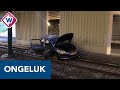 Auto belandt op tramrails bij ongeluk Laan van Hoornwijck - OMROEP WEST