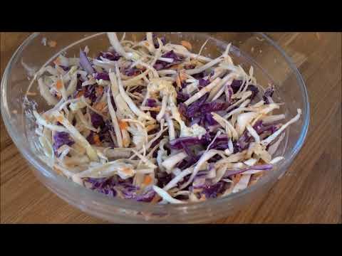 Homemade Coleslaw Recipe - Simple DIY BBQ Side Dish! (In The Kitchen!)