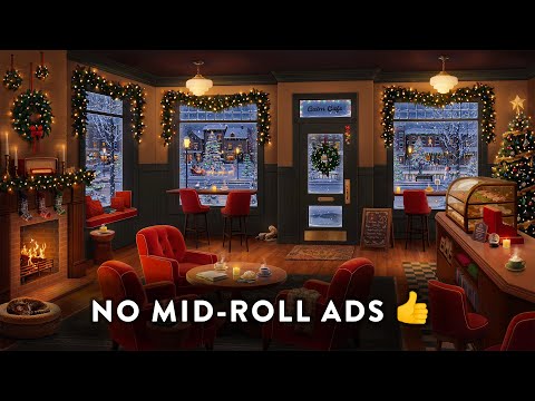 The Christmas Coffee Shop On Main Street ~ 🎄 Cozy Christmas Jazz Ambience