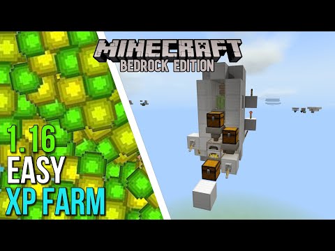 SIMPLE EASY XP FARM TUTORIAL For MINECRAFT BEDROCK 1.16 (Xbox / PS4 / MCPE / Windows10 / Switch)