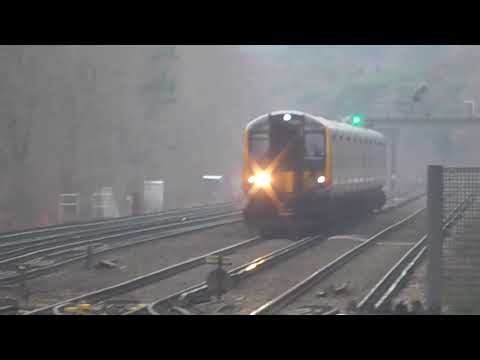 South Western Railway Class 444 (10) car pass Brookwood for London Waterloo