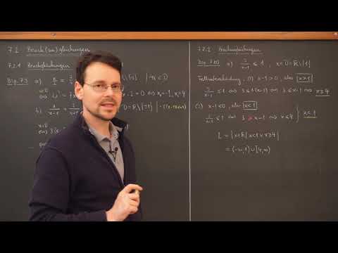 MathePlus / Video 7.5: Bruchungleichungen (1)