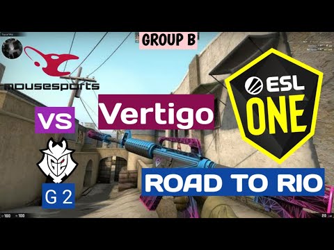 Mousesports vs G2 sports | ESL One | Road to RIO | Best Moments | CSGO | Vertigo