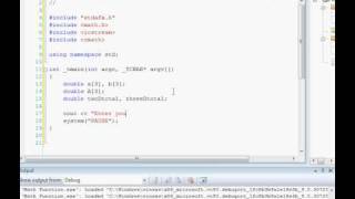 Download the video "C++ Tutorial:: DOT product"
