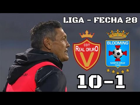 RESUMEN EXTENSO: Real Oruro 10 – 1 Blooming | Liga de la División Profesional, Fecha 28