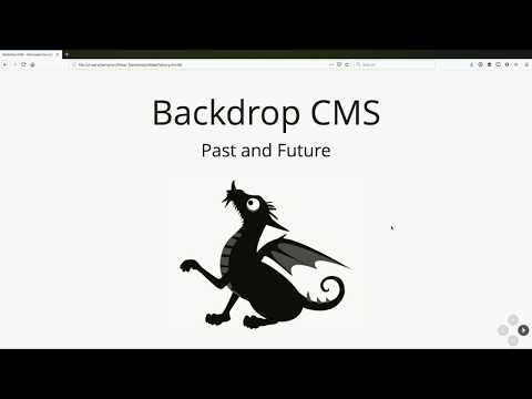 Backdrop CMS: past and future