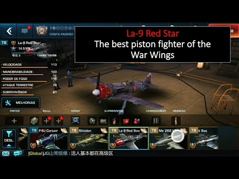 Lavochkin La-9 "Red Star": The best piston fighter of the War Wings Game