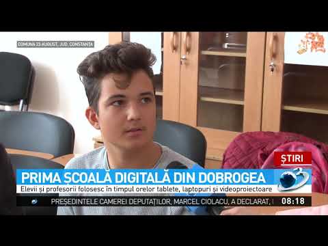 Sistem de predare digitalizat într-o comună din Constanţa