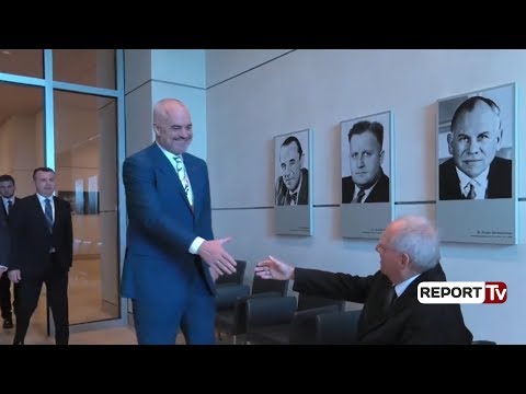 Report TV - Rama në Gjermani, takim me Presidentin e Bundestagut, Wolfgang Schäuble