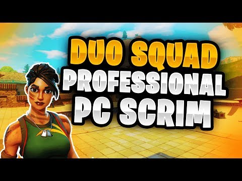 WE ACCIDENTALLY QUEUED INTO A PC PRO SCRIM LOBBY (DUO SQUAD SCRIM) (FORTNITE BATTLE ROYALE)