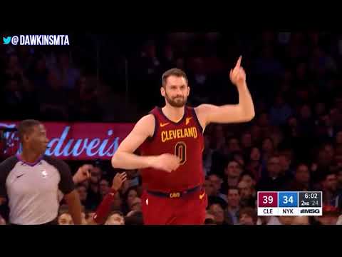Kevin Love Full Highlights 2018.4.9 Cleveland Cavaliers vs NY Knicks 28 Pts! | FreeDawkins