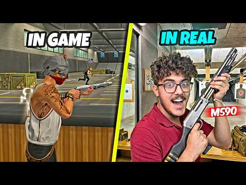 Trying All Free Fire Guns in Real Life Went Wrong 😱