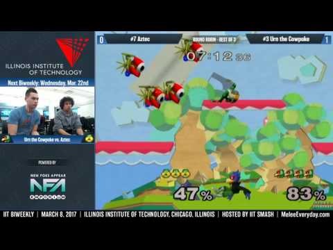 IIT Biweekly [3/8/17] - Aztec (Sheik) vs. Urn the Cowpoke (Falco) - SSBM - RR Bo3