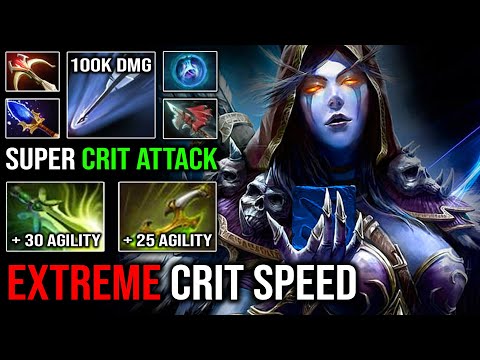 EXTREME ARROW SPEED Nonstop Crit Drow Ranger 100K Total Damage 100% Counter Annoying Weaver DotA 2