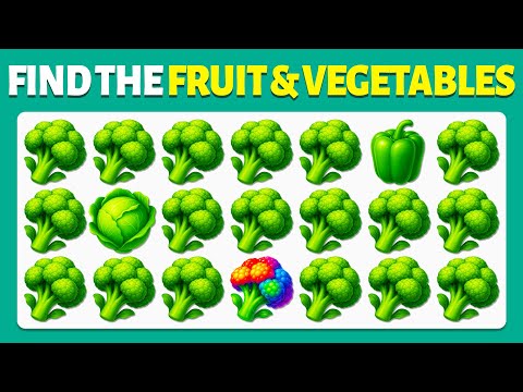Find the ODD One Out - Fruit Edition 🥦🍍🥬| Easy, Medium, Hard - 40 Ultimate Levels | Cow Quiz