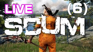 生放送【SCUM】実況PART6 ワイプで全ロスしたのでまた1から…元通りにしたいので夜中にサクッとやっちまおう配信【PvE】