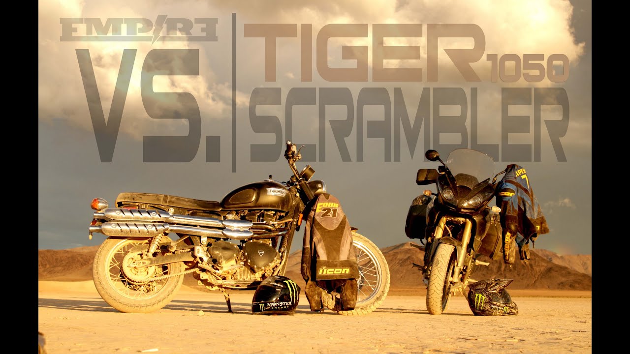 Triumph Tiger 1050 vs. Triumph Scrambler (Nick Apex & Ernie Vigil)