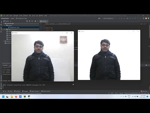 Live Image Background Remover Python Programming