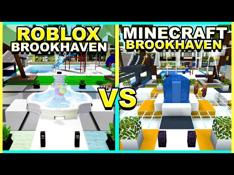 Ultimate Showdown: Roblox Brookhaven vs Minecraft Brookhaven 😱