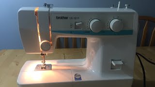 Brother LS-1217 Sewing Machine: Threading The Needle