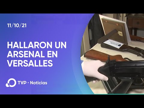 Secuestran un arsenal de armas y municiones en una casa del barrio de Versalles