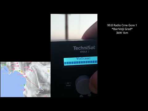 [DX] Bandscan FM/DAB Čanj, Montenegro, 09.07.2023