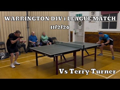 Neil Myatt vs Terry Turner (Short Pips BH) | Warrington Div 1 League Match | 11/2/26