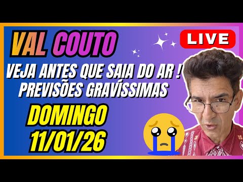 VAL COUTO TRAZ PREVISÕES GRAVÍSSIMAS, VEJA ANTES QUE RETIREM DO AR ! #valcouto #previsões