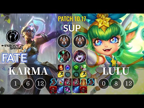 IG Fate Karma vs Lulu Sup - KR Patch 10.17