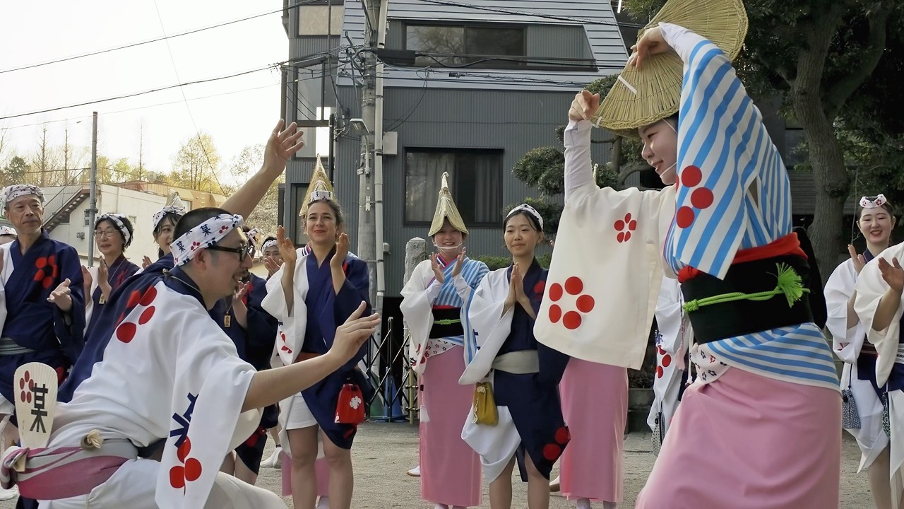 【ノーカット版】「なにがし連」かむろ坂さくら祭り阿波おどり - Awa Odori Dance  - 目黒不動尊の勢至堂前（2026.3.29）