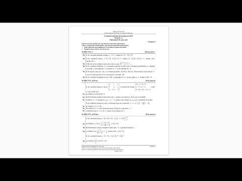 Rezolvarea subiectului de Bacalaureat 2023 - Mate-Info