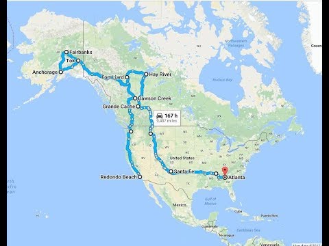 10,000 Mile Road Trip Time Lapse