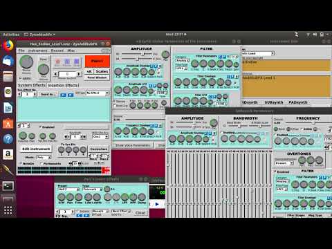 ZynaddsubFX custom preset demo